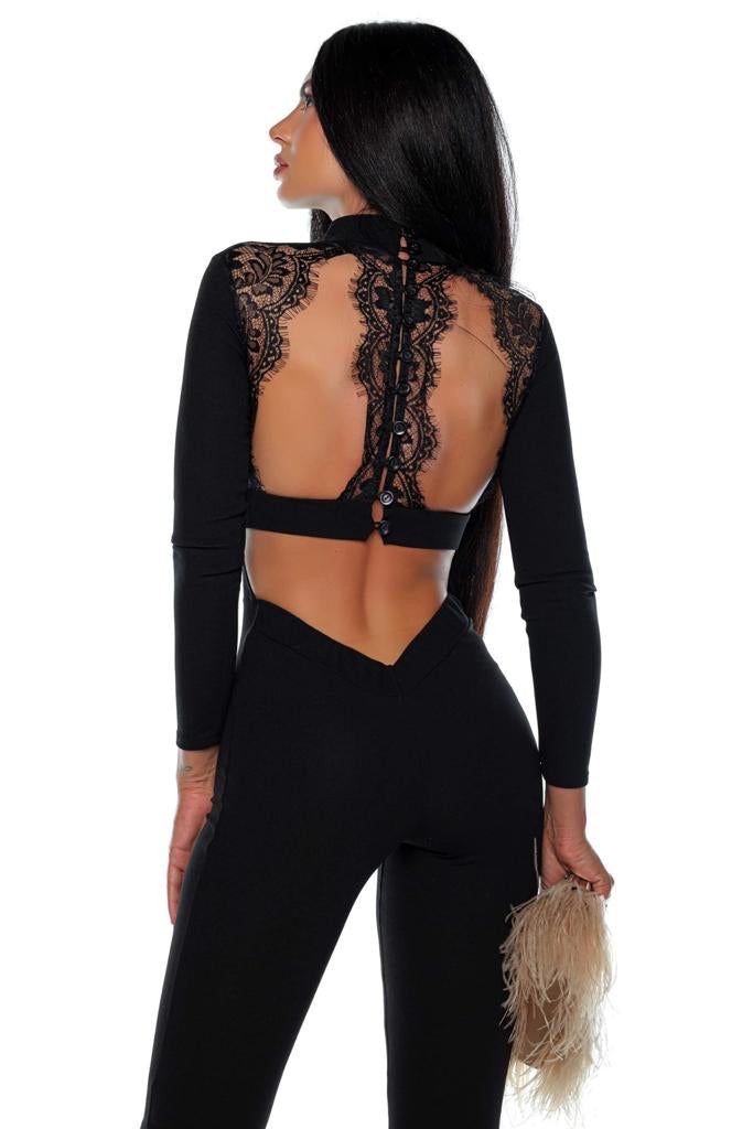 BLACK FRIDAY price WOW lace backless playsuit